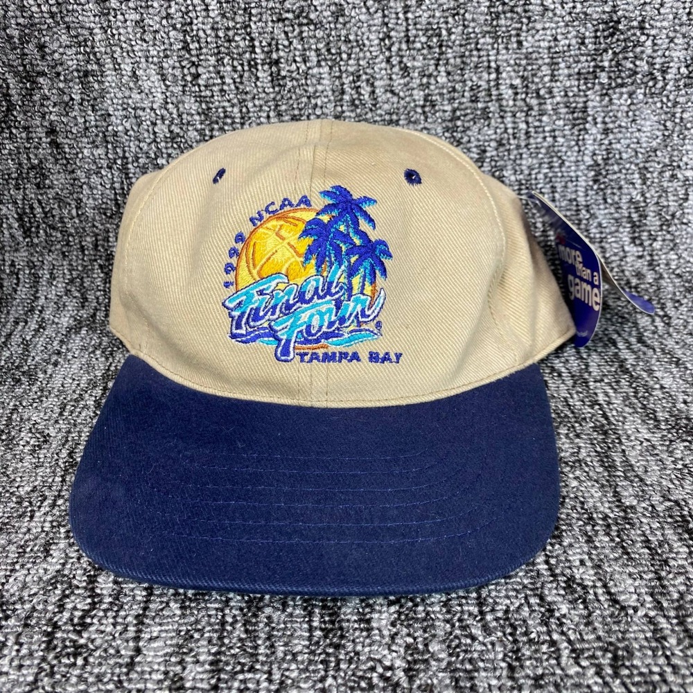 VTG 1999 NCAA Final Four Tampa Bay Ohio State Hat NWT Leather Strapback Cap